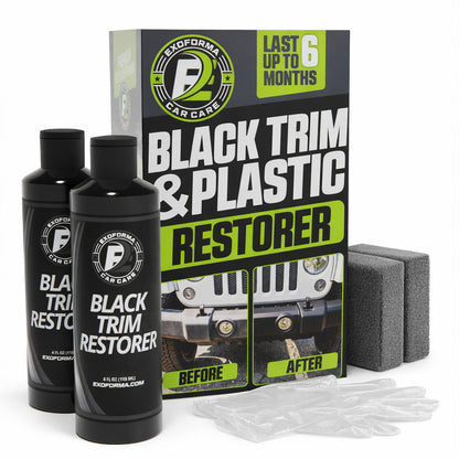 Black Plastic and Trim Restorer Full Kit
