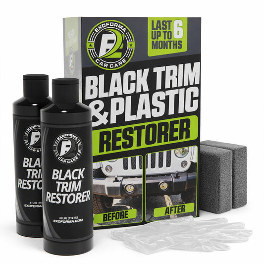 Black Plastic and Trim Restorer Full Kit